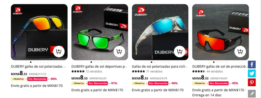 dubery gafas de sol mexico