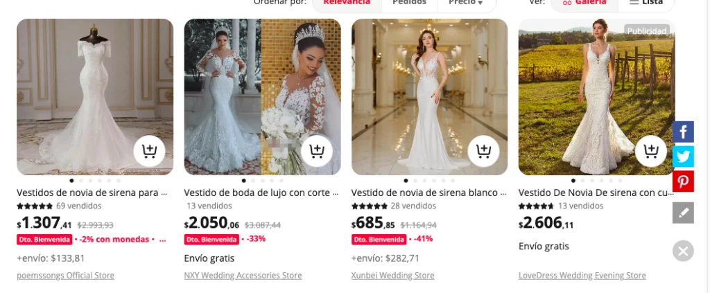 Vestidos de matrimonio corte de sirena