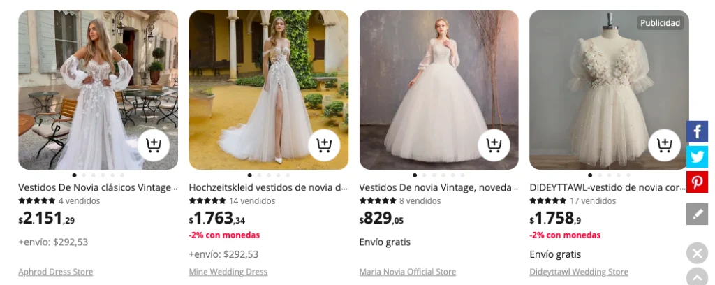 Comprar vestido de matrimonio vintage en Aliexpress