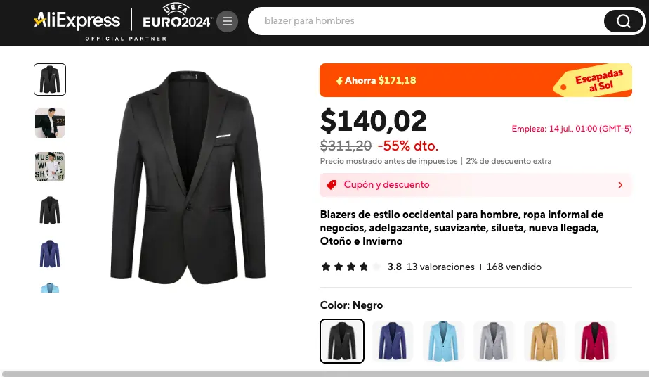 tipos de blazer a comprar en Aliexpress mexico