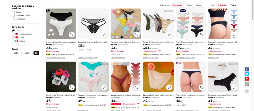 las mejores tangas de mujer en aliexpress