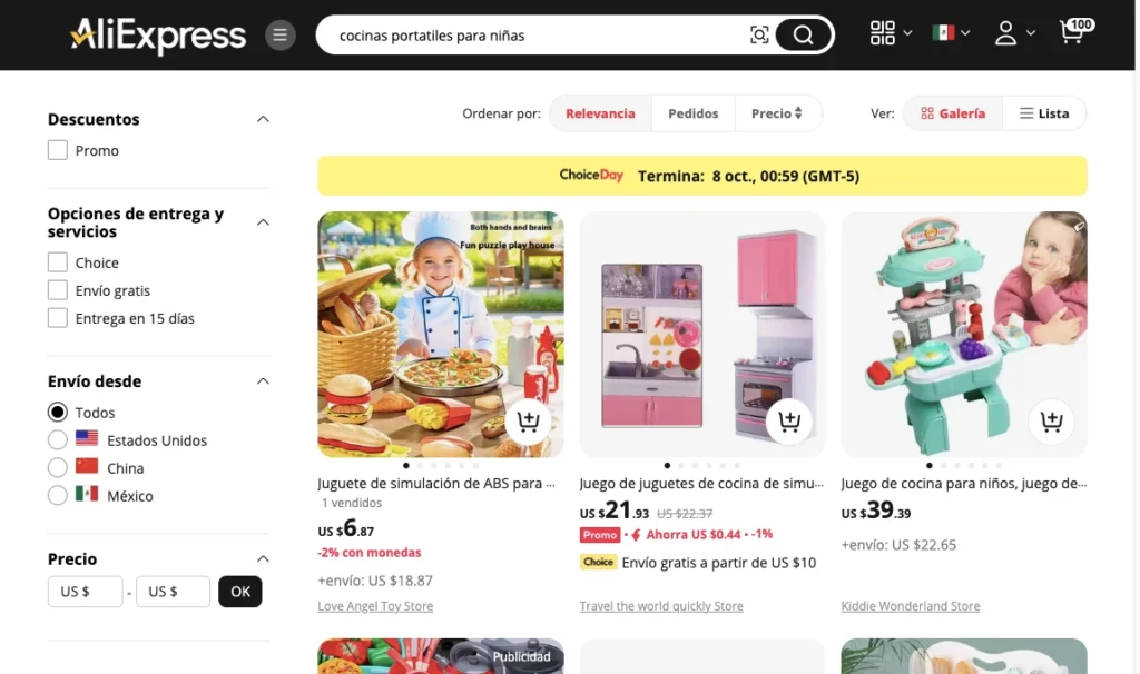 comprar cocina para niña en mexico