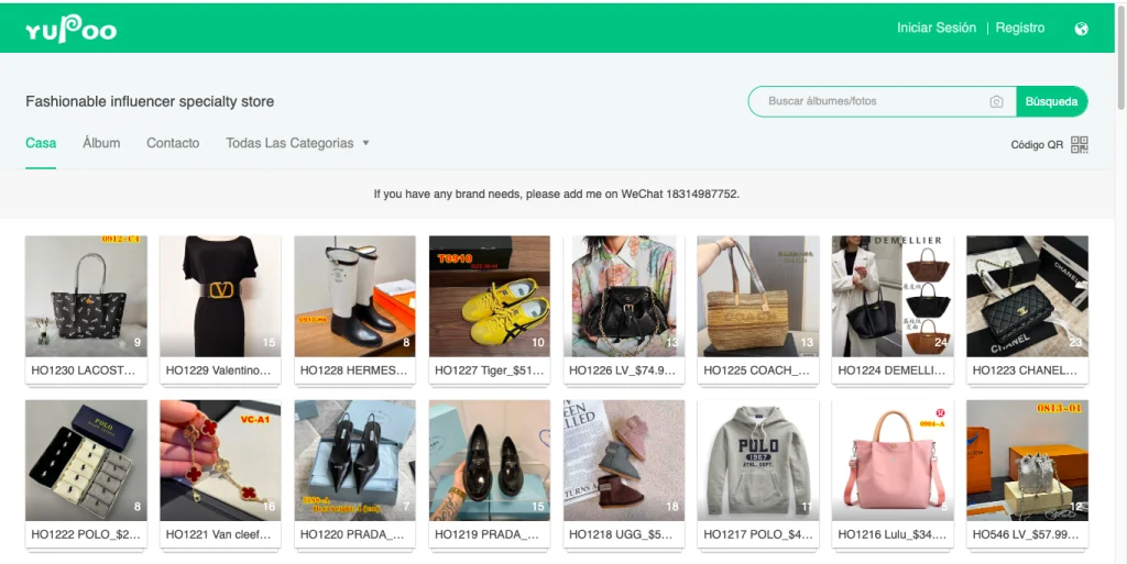 Cataogos de yupoo en 2026- Links ocultos de Aliexpress