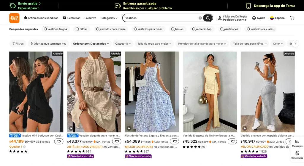 La ropa de temu puede contener plomo